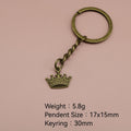 Metal Crown Keychain Bag Charm Gift view 2