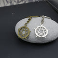 Zinc Alloy Five Point Star Keychain For Bag Charm Gift view 4