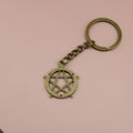 Zinc Alloy Five Point Star Keychain For Bag Charm Gift view 6