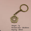 Zinc Alloy Five Point Star Keychain For Bag Charm Gift view 2