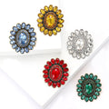 Alloy Rhinestone Sunflower Brooch Pin For Women's Clothing Decoration view 1
