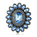 Alloy Rhinestone Sunflower Brooch Pin For Women's Clothing Decoration view 5