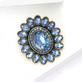 Alloy Rhinestone Sunflower Brooch Pin For Women's Clothing Decoration view 3