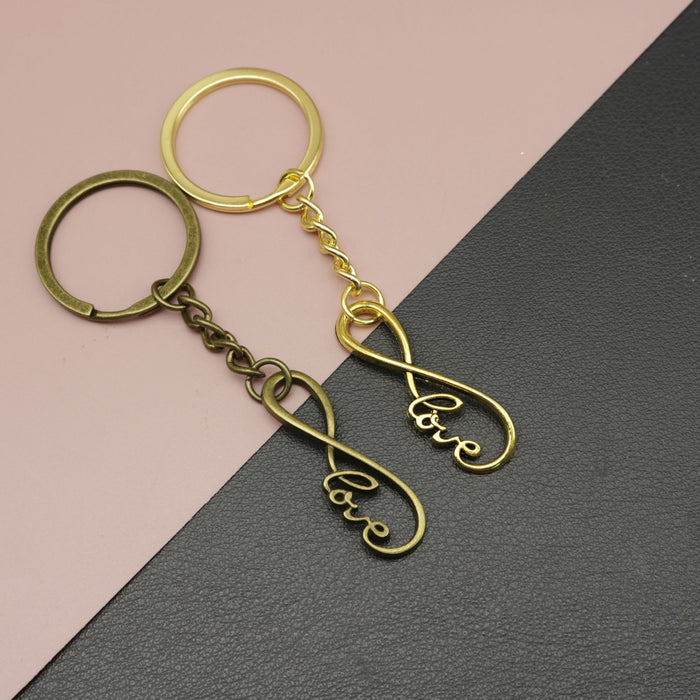 Zinc Alloy LOVE Letter Keychain Bag Charm Gift