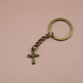 Metal Hollow Cross Keychain Bag Charm Gift For Daily Use view 6