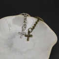 Metal Hollow Cross Keychain Bag Charm Gift For Daily Use view 4