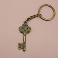 Zinc Alloy Key Shape Keychain Key Ring Gift Accessory view 6