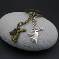 Metal Angel Keychain Bag Charm Gift view 3