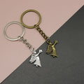 Metal Angel Keychain Bag Charm Gift view 1