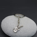 Metal Guitar Keychain Music Lover Bag Charm Gift view 3
