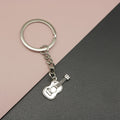 Metal Guitar Keychain Music Lover Bag Charm Gift view 1