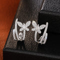 Korean European Butterfly Line Stud Earrings For Women, Sweet Elegant Daily Fashion Jewelry view 2