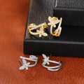 Korean European Butterfly Line Stud Earrings For Women, Sweet Elegant Daily Fashion Jewelry view 3