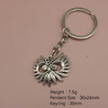 Zinc Alloy Owl Keychain Decorative Bag Charm Gift view 2