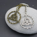Zinc Alloy Celtic Knot Keychain Key Ring Gift – Antique Copper view 3
