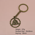 Zinc Alloy Celtic Knot Keychain Key Ring Gift – Antique Copper view 2