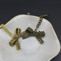 Metal Elegant Ribbon Bow Keychain Bag Charm Gift view 3