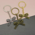 Metal Elegant Ribbon Bow Keychain Bag Charm Gift view 1