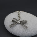 Metal Elegant Ribbon Bow Keychain Bag Charm Gift view 4