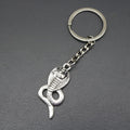Metal Cobra Keychain Minimalist Bag Charm view 3