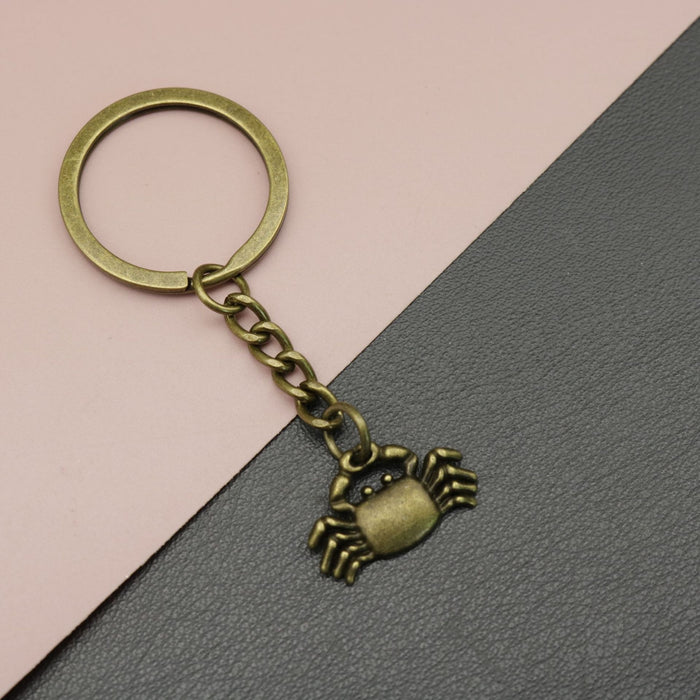 Metal Crab Keychain Bag Charm Gift