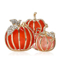 Alloy Enamel Three Pumpkin Brooch Pin For Sweaters And Suits view 5