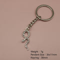 Metal Snake Keychain Bag Charm Gift for Women view 2