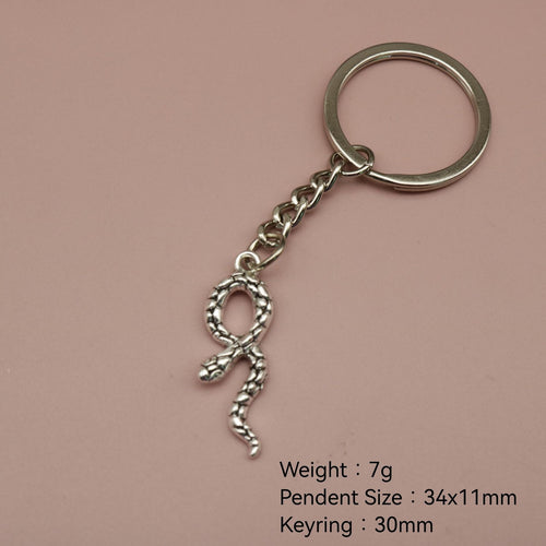 Metal Snake Keychain Bag Charm Gift for Women