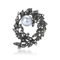Alloy Rhinestone Branch Brooch Pin For Womens Cardigans view 5