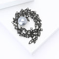 Alloy Rhinestone Branch Brooch Pin For Womens Cardigans view 3