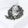 Alloy Rhinestone Branch Brooch Pin For Womens Cardigans view 2