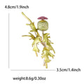 Premium Alloy Enamel Primrose Brooch For Women's Coat And Cardigan view 4