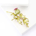 Premium Alloy Enamel Primrose Brooch For Women's Coat And Cardigan view 3
