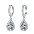 Light Luxury Water Drop Dangle Earrings With Zircon, Geometric Engagement Jewelry view 1