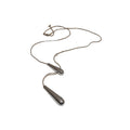 Elegant Alloy Geometric Teardrop Sweater Necklace For Women Minimalist Fall Winter Jewelry view 5