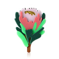 Acrylic Alloy Flower Brooch For Women's Cardigan Coat Decoration view 5