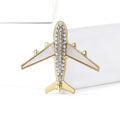 Alloy Rhinestone Airplane Brooch Pin For Suits And Coats view 2