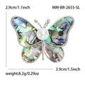 Alloy Abalone Shell Butterfly Brooch For Women's Fashion Accessories view 5