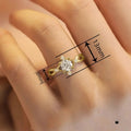 Winter Romantic Geometric Snowflake Ring For Women, Light Luxury Zircon Wedding Jewelry view 4