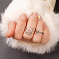 Minimalist Zircon Inlaid Single Ring For Women, Delicate Small Daily Fashion Jewelry view 4