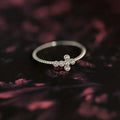 Minimalist Zircon Inlaid Single Ring For Women, Delicate Small Daily Fashion Jewelry view 5