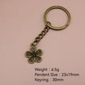 Metal Minimal Flower Keychain Bag Charm Gift Wholesale view 2
