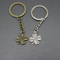 Zinc Alloy Four Leaf Clover Keychain Lucky Bag Charm Gift – Antique Copper view 4