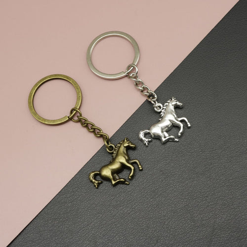 Metal Horse Shape Keychain Bag Charm Gift Key Ring