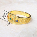 Colorful Zircon Geometric Ring, Elegant Niche Light Luxury Fashion Jewelry For Women view 4