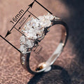 French Geometric Design Ring For Women With Inlaid Zircon Fashion Light Luxury Jewelry view 4