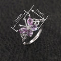 Korean Sweet Cool Butterfly Ring For Women Fashion Personalized Finger Jewelry view 4
