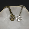 Metal Anchor Shape Keychain Bag Charm Gift Key Ring view 3