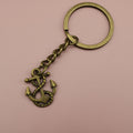 Metal Anchor Shape Keychain Bag Charm Gift Key Ring view 4