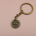 Metal Gear Shape Keychain Industrial Style Key Ring Gift view 6